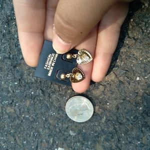 90s early 2000s deadstock small earrings heart